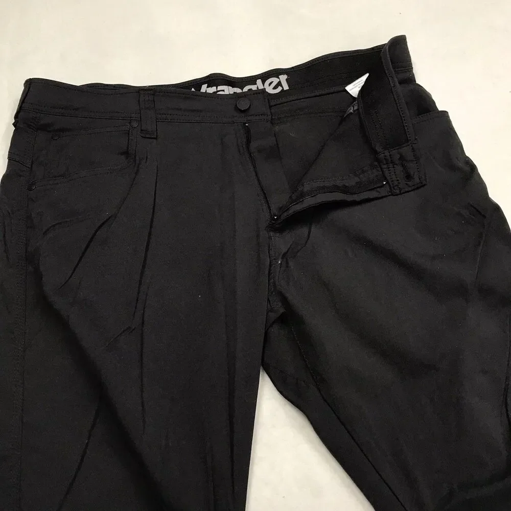 WRANGLER ATG Pants Men 38x30 Black All Terrain Gear Hiking Stretch Outdoor